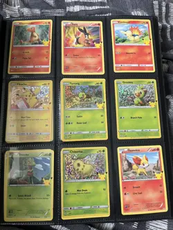 Pokemon 25th Anniversary McDonalds Promo Complete Master Set Non-Holo 25 cards - Image 1