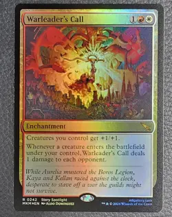 Murders at Karlov Manor Warleader's Call Foil MTG NM Magic Card - Image 1