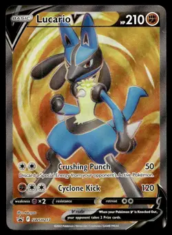 NM SWSH: Sword & Shield Promo Cards Lucario V Promo SWSH213 Pokemon TCG - Image 1