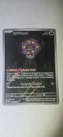 Spiritomb 148/132 Full Art Mega Evolution Pokemon Card NM - Image 1