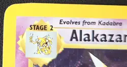 Vintage Pokemon TCG Base Set 2 WoTC Alakazam Holo Rare Card #001/130 - Image 5