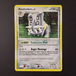 Bastiodon 21/123 Holo Rare Pokemon Card 2007 Pokemon LP Lightly Played - Image 1