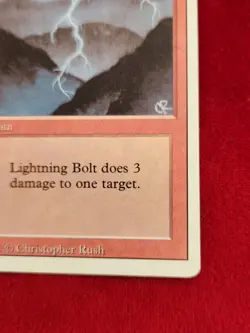 Magic The Gathering MTG Lightning Bolt Revised Edition - Image 5