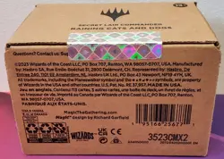 MTG Secret Lair Commander Deck Raining Cats and Dogs Box Magic The Gathering - Image 3