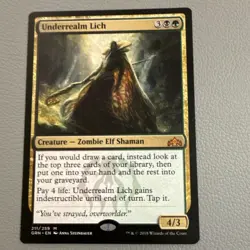 Wizards of the Coast Underrealm Lich Guilds of Ravnica Mythic Creature Black Gr… - Image 1