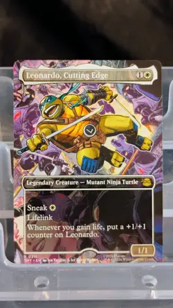Magic: The Gathering Leonardo, Cutting Edge Legendary Creature White TMNT - Image 1