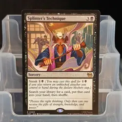 Magic: The Gathering Splinter's Technique Sorcery Black Rare TMNT - Image 1