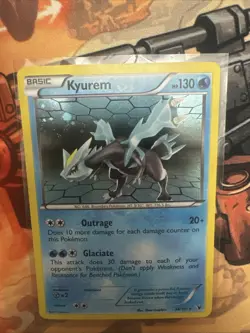 Pokemon TCG Kyurem Holo Rare Card PERFECT MOUTH SWIRL Noble Victories 34/101 LP+ - Image 1