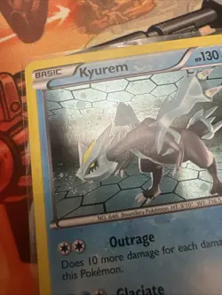 Pokemon TCG Kyurem Holo Rare Card PERFECT MOUTH SWIRL Noble Victories 34/101 LP+ - Image 2