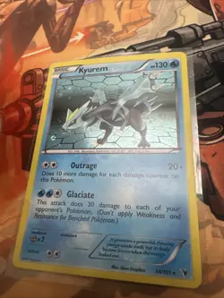 Pokemon TCG Kyurem Holo Rare Card PERFECT MOUTH SWIRL Noble Victories 34/101 LP+ - Image 3