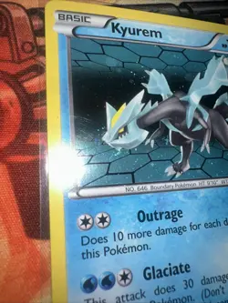 Pokemon TCG Kyurem Holo Rare Card PERFECT MOUTH SWIRL Noble Victories 34/101 LP+ - Image 4