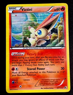 Victini 23/113 NM Legendary Treasures Holo Rare Pokemon Card Near Mint - Image 1