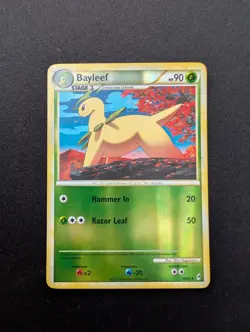 Pokemon TGC Bayleaf 40/95 Reverse-Holo Heart Gold & Soul Silver Call of Legends - Image 1