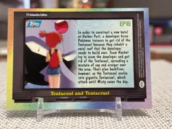 2000 Topps Pokemon Series 2 #EP18 (Tentacool and Tentacruel) Blue Logo LP - Image 2