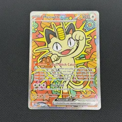 Pokemon Meowth ex 121/088 Special Illustration Rare Perfect Order SIR Pokemon - Image 3