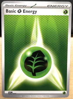 Pokemon Scarlet & Violet Black Bolt 017 Basic Grass Energy - Image 1