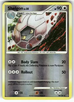 Shelgon Stormfront Uncommon,Reverse Holo Pokemon Moderately played - Image 1
