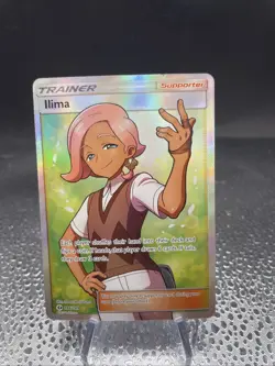Pokemon TCG Ilima Sun & Moon Base Set 146/149 Full Art Ultra Rare - Image 1