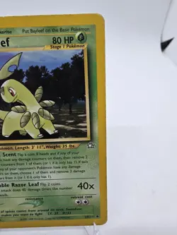 Bayleef 29/111 1st Edition Neo Genesis Pokemon TCG 2000 Ken Sugimori MP - Image 4
