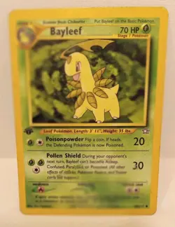 Pokemon Bayleef 28/111 - LP - 1st Edition Neo Genesis 2000 - Uncommon - Image 1
