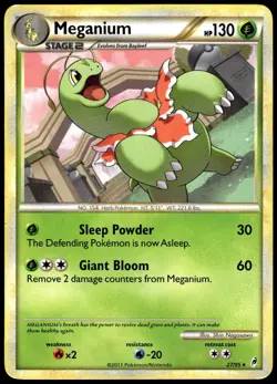 Meganium 27/95 Rare Call of Legends Pokemon MP - Image 1
