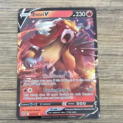 Pokemon Entei V 022/172 Swsh09 Brilliant Stars Ultra Rare Holo 230 HP - Image 1