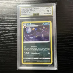 Pokemon SWSH Black Star Promo Umbreon Holo SWSH129 AGS Mint+ 9.5 2021 - Image 1