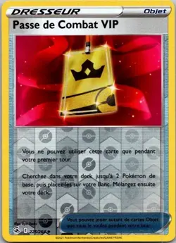 Carte Pokemon Dresseur Passe de Combat VIP. 225/264 Reverse - 2021 - Image 1