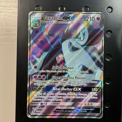 Toxapex GX 136/145 S&M Full Art Ultra Rare Pokemon 2017 Guardians Rising LP - Image 1
