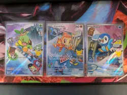 Pokemon TCG First Partner Illustration Collection Series 1 Gen 4 Sinnoh Starters - Image 1