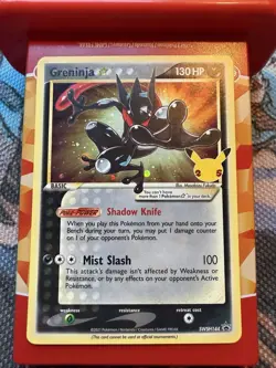 Pokemon Greninja Star Promo Holo SWSH144 Sword & Shield Basic 130 HP Mist Slash - Image 1