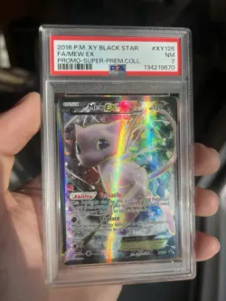 Mew EX Full Art #XY126 - XY Black Star Promos - Pokemon 2016 - PSA 7 - Image 1