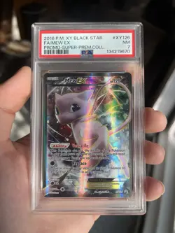 Mew EX Full Art #XY126 - XY Black Star Promos - Pokemon 2016 - PSA 7 - Image 2