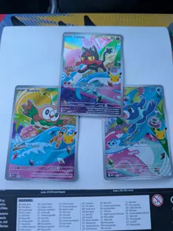 Pokemon TCG First Partner Illustration Collection Series 1 Gen 7 Alola Starters - Image 1