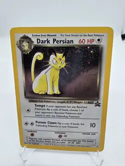 Dark Persian #17 Black Star Promo Holo Pokemon TCG Nintendo Magazine 2000 MP - Image 1