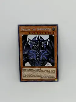 Yugioh Card Obelisk the Tormentor TN19-EN007 SECRET RARE Limited Ed. NM - Image 1