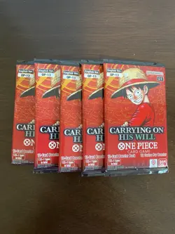 One Piece Carrying On His Will OP-13 Ten 10 Booster Packs Lot English - Image 1