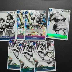 7X Squard Elmy Vista Decalvan Brother Parallel Alt Art - One Piece TCG ST22 - Image 1