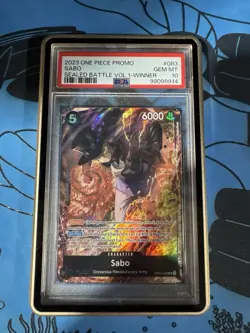 PSA 10 One Piece Sabo OP04-083 Sealed-Battle Vol.1 Winner English - Image 1