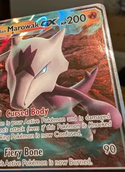 Alolan Marowak GX - SM187 Standard Size SM Black Star Promos Pokemon TCG - Image 3