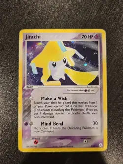 Pokemon TCG Jirachi Holo Rare Card 8/101 EX Hidden Legends 2004 - Image 1
