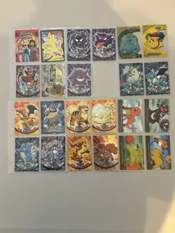 Pokemon Topps Cards Lot Holo Animations 23 Cards - Image 1