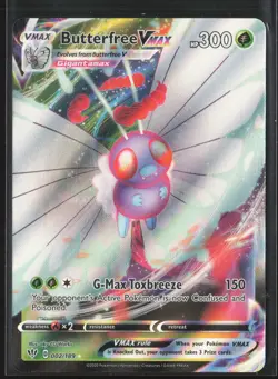 Butterfree VMAX Ultra Rare SWSH03: Darkness Ablaze 002/189 NM Pokemon Card - Image 1
