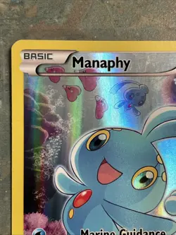 Pokemon TCG Manaphy XY113 Black Star Promo Holo Card Near Mint Condition - Image 2