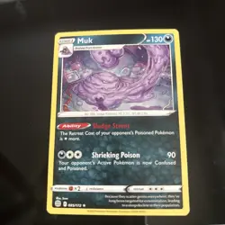Pokemon Muk 085/172 Brilliant Stars Non Holo Rare 4 Card Lot - Image 1