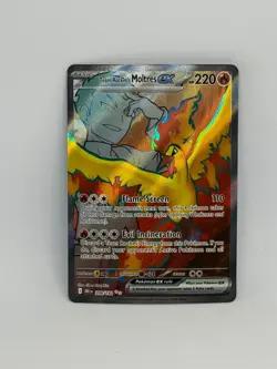 Pokemon Card Team Rocket's Moltres ex 208/182 Destined Rivals ULTRA RARE HOLO - Image 1