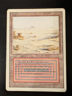 MTG Badlands Revised Edition Moderately Played - Image 1