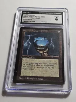 Icy Manipulator Limited Edition Beta 1993 CGC 4 VG/EX MTG Vintage - Image 1