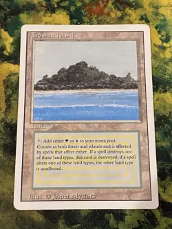 TROPICAL ISLAND - REVISED - MTG MAGIC THE GATHERING LIGHT PLAY - Image 1