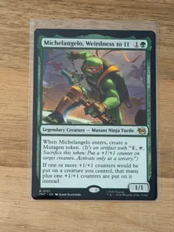 2026 Magic MTG x TMNT - Michelangelo, Weirdness to 11 Rare #0121 - Image 1